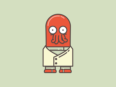 Can't think of an icon to draw? futurama icon illustration zoidberg