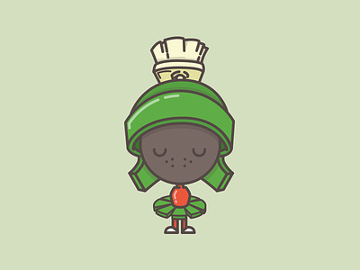 Marvin alien icon illustration looney tunes marvin the martian merry melodies