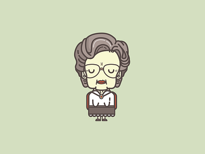 Mrs. Doubtfire character icon illustration mrs. doubtfire robin williams