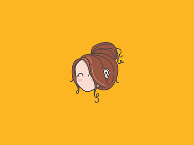 Meg (WIP) girl icon illustration