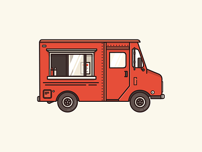 Vancouver Special food truck icon illustration jappa dog nom nom nom truck