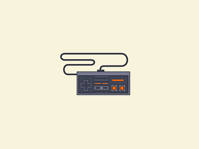 Nintendo Entertainment System controller icon illustration nintendo retro