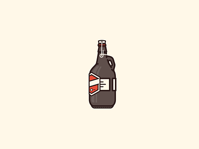 Friday treats beer craft beer growler icon illustration vancouver