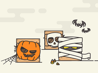 Have a CRATE Halloween! bat candy corn cratejoy halloween holiday mask mummy pumpkin