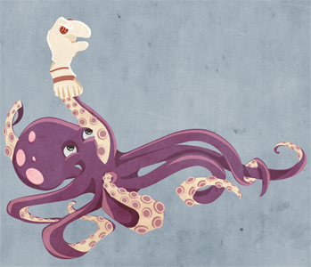 Socktopus Illustration illustration octopus texture