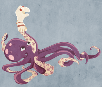 Socktopus Illustration