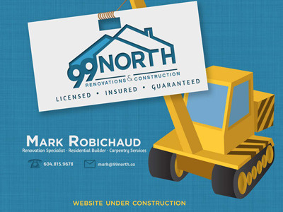 99 North Under Construction Page illustration web design