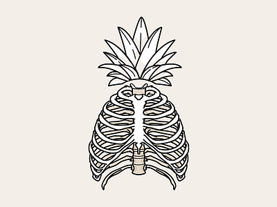 TROPGOTH bones goth pineapple