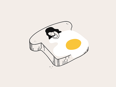 Over Easy Mornings bread breakfast egg nap sleep toast