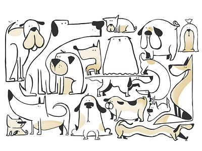 Dogs of Lisbon apple pencil dogs sketch
