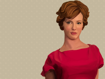 Joan illustration joan harris mad men photoshop