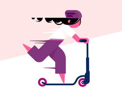Scooter gangs vroom vroom illustration scooter scoot life