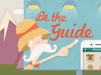 Be The Guide! explorer guide illustration iphone mobile placeling safari webapp
