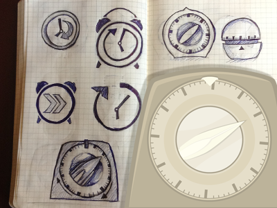 Clocks|Clocks|Clocks icon kitchen timer sketch retro timer