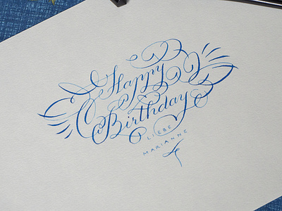 Happy Birthday! calligraphy hand lettering lettering typo typography