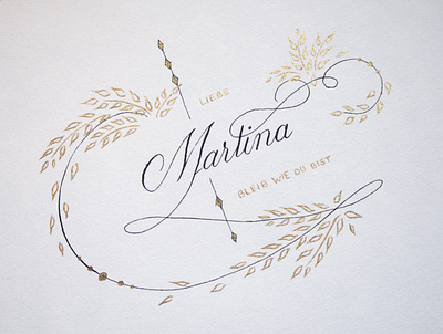Martina calligraphy design hand drawn hand lettering lettering typo typography