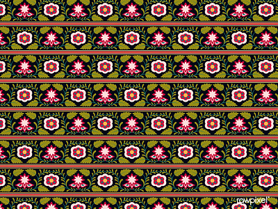 Indian floral seamless pattern background vector