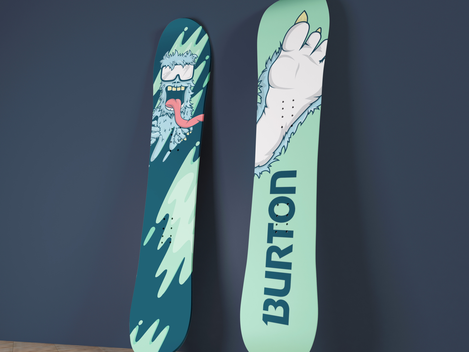 Yeti Snowboard by Alli Durak on Dribbble