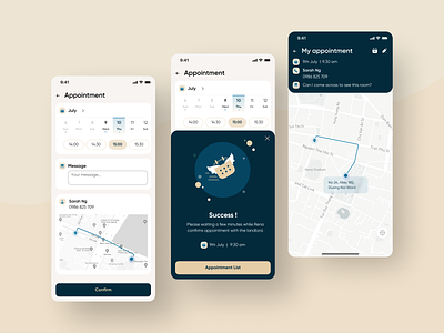 Rental Appointment Mobile App Concept