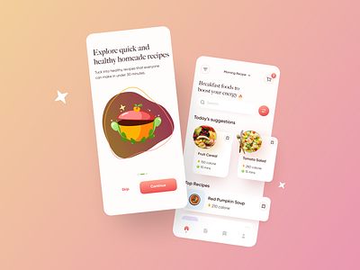 Recipe App UI Concept