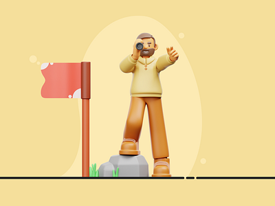 The achievement 3d animation 3d art 3d character design blender3d characterdesign illustration