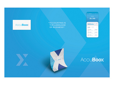 Accuboox branddesign branding logo mobile app mobile design monogram typography ui ux webdesign
