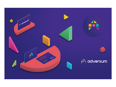 Advenium brand branddesign brandidentity collateral design healthcare illustration logo logodesign monogram pharma