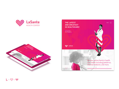 Lasante Health Brand & Web brand brand identity branddesign brandidentity branding logo logodesign monogram ux webdesign