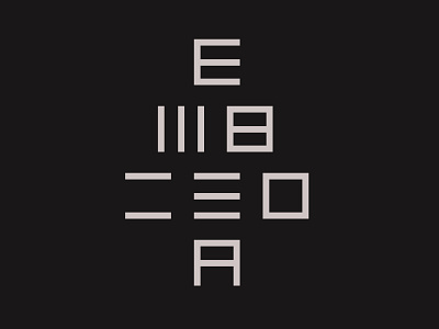 EMBISDA branding design flat font graphic design illustration logo typography vector