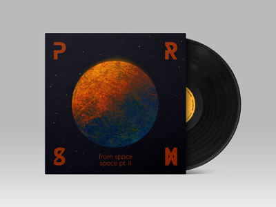 PRSM - from space album cover design graphic design illustration music