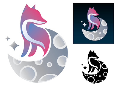 Moon Fox Studios Logo adobe adobe illustrator branding design fox logo icon illustration logo logo design logodesign vector web
