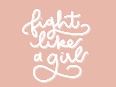 Fight Like a Girl Typography