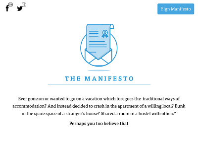 Manifesto e mailer icon layout typography