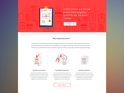 Doctorera doctor hospital landing page