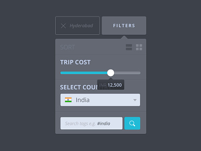 Trip search filters