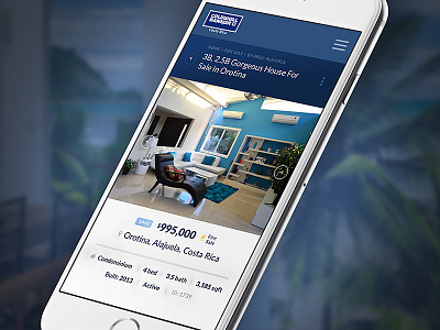 Mobile Property Details View mobile real estate ui ux