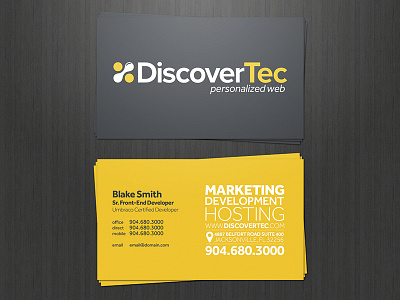DiscoverTec Business Cards business cards design print