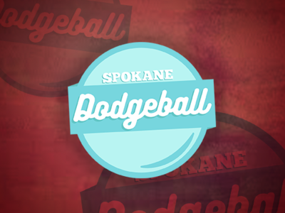 Spokane Dodgeball Logo ball sports dodgeball logo