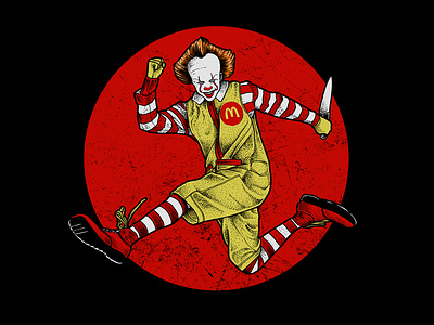 Mcdonald artwork band merch illustration