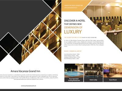 Amara Hotel Brochure Front Page