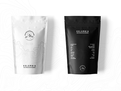 Deep Blue Mountains - packaging design brand coffee design logo logotype logotype design minimal package package design ui