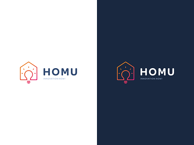 Homu Logotype brand colors design gradient logo logo design logos logotype sign