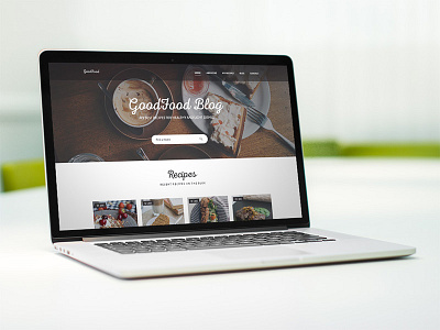 GoodFood - Blog PSD Template cook cooking dishes food recipes