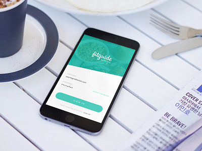 Fit Guide - Diet App Design app design diet fit fitness food webdesign
