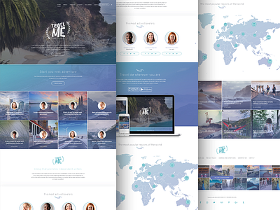 Travel.me - Travel Magazine PSD blog blogs journal planet travel traveling webdesign