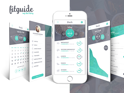 FitGuide - Diet & Sport App Design