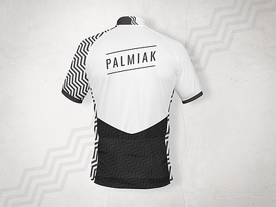 Cycling Jersey design for Palmiak - back bicycle clothes clothing cycling design fashion jersey mockup tshirt