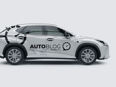 Autoblog Logo auto blog brand branding car cars design logo logotype mockup moto