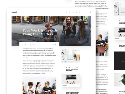 Naomi - Blog & Portfolio PSD Template