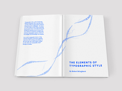 Typographic Editorial Spread